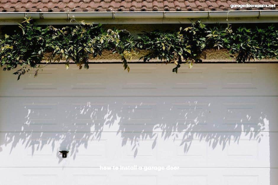 How to install a garage door?