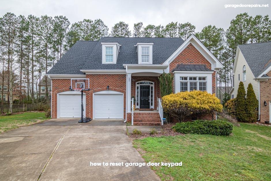 How to reset garage door keypad?