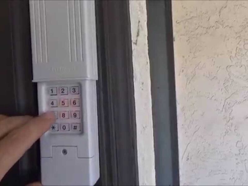 How to change code on garage door keypad