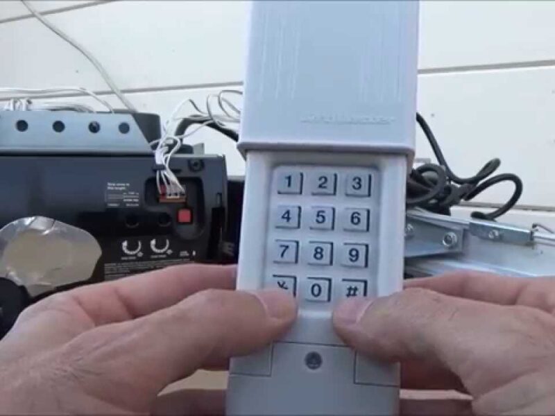 How to program garage door opener keypad