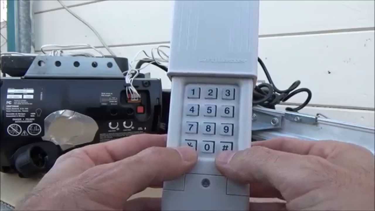 How to program garage door opener keypad?