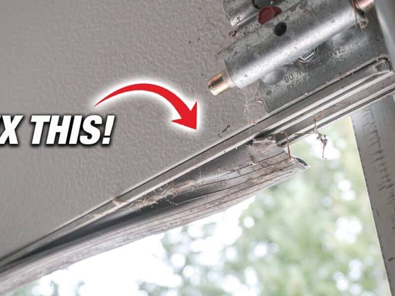 how to replace garage door seal