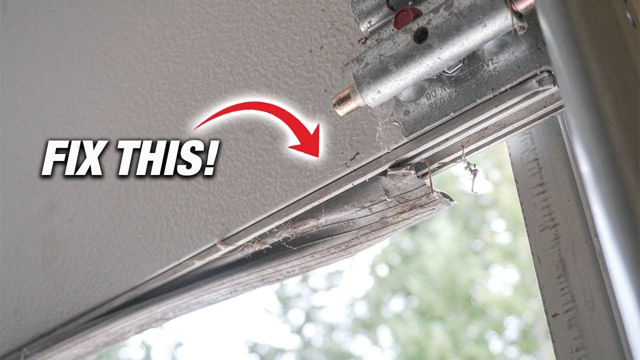 how to replace garage door seal